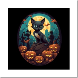 Siamese Cat Halloween, Cat Lover Posters and Art